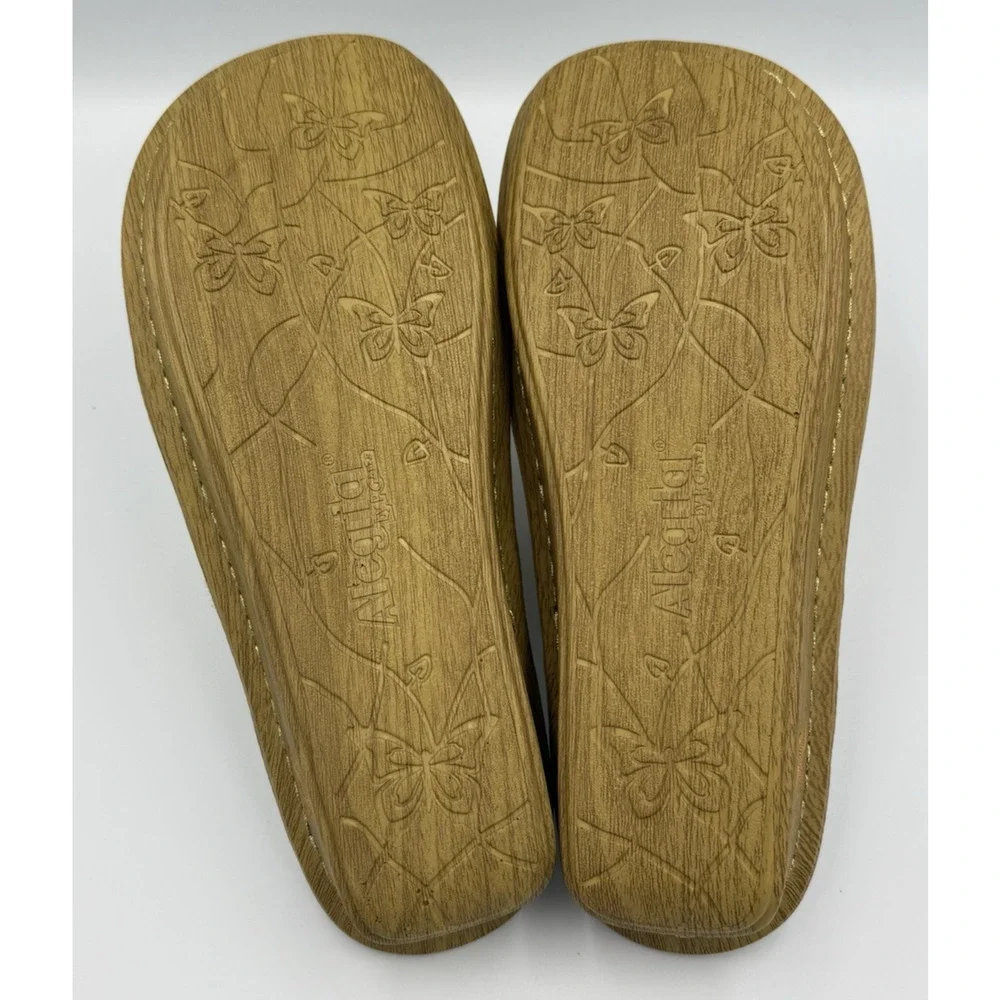 Alegria Venice Sandals Women's Size 9 (39) Gold Your Own Way Leather Comfort NIB - Picture 7 of 11